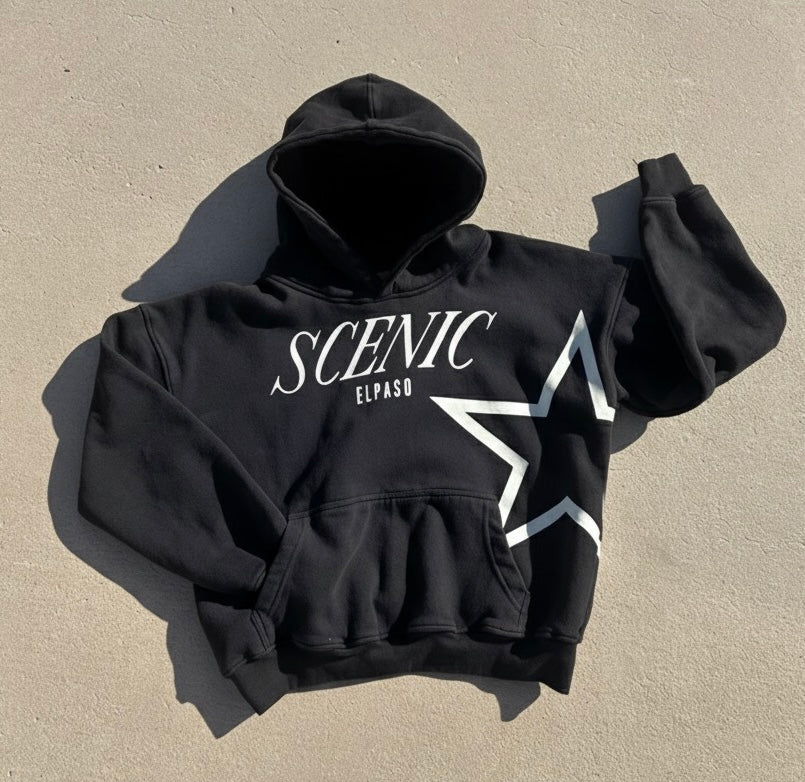 Scenic Black Hoodie
