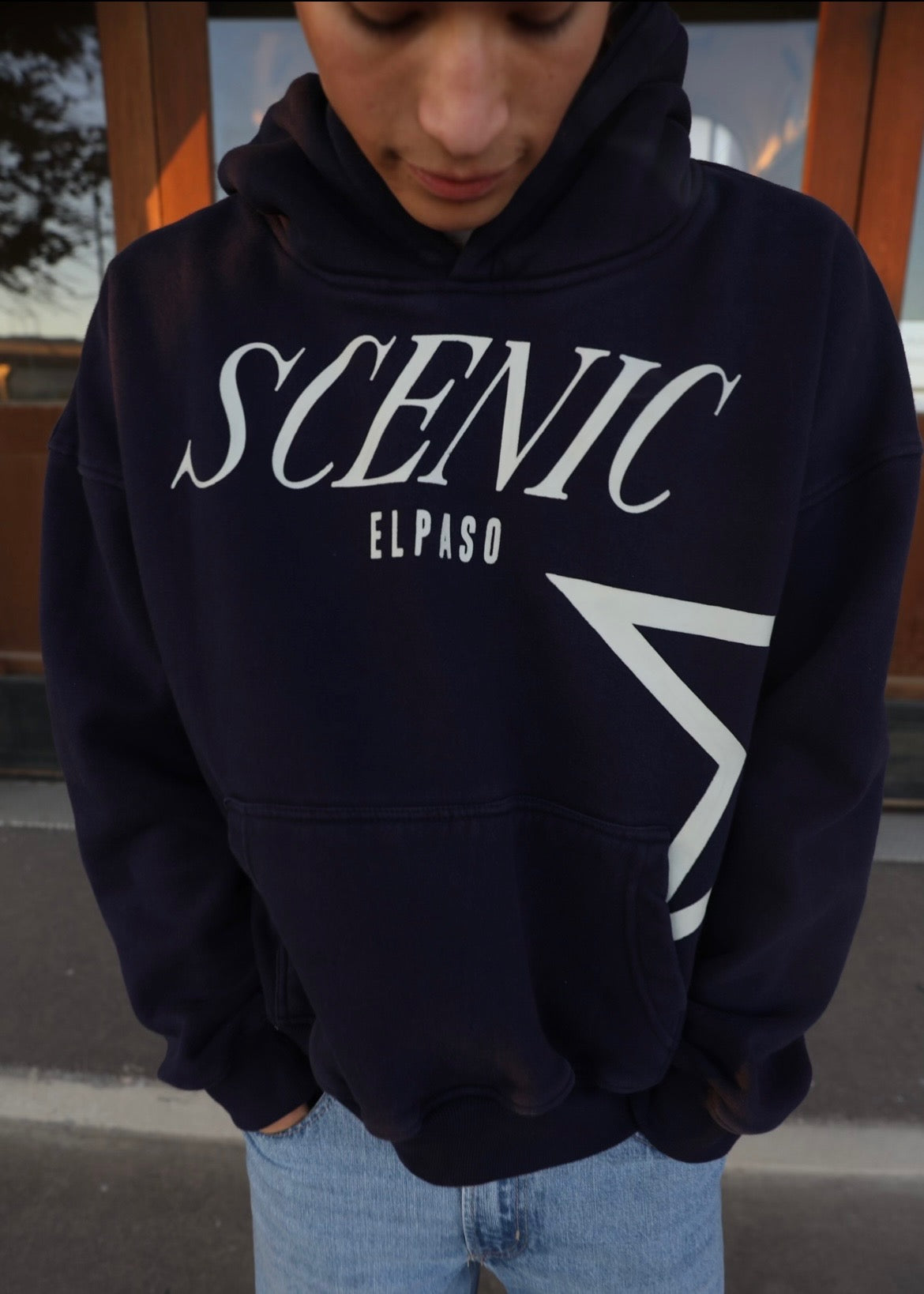 Scenic Navy Blue Hoodie
