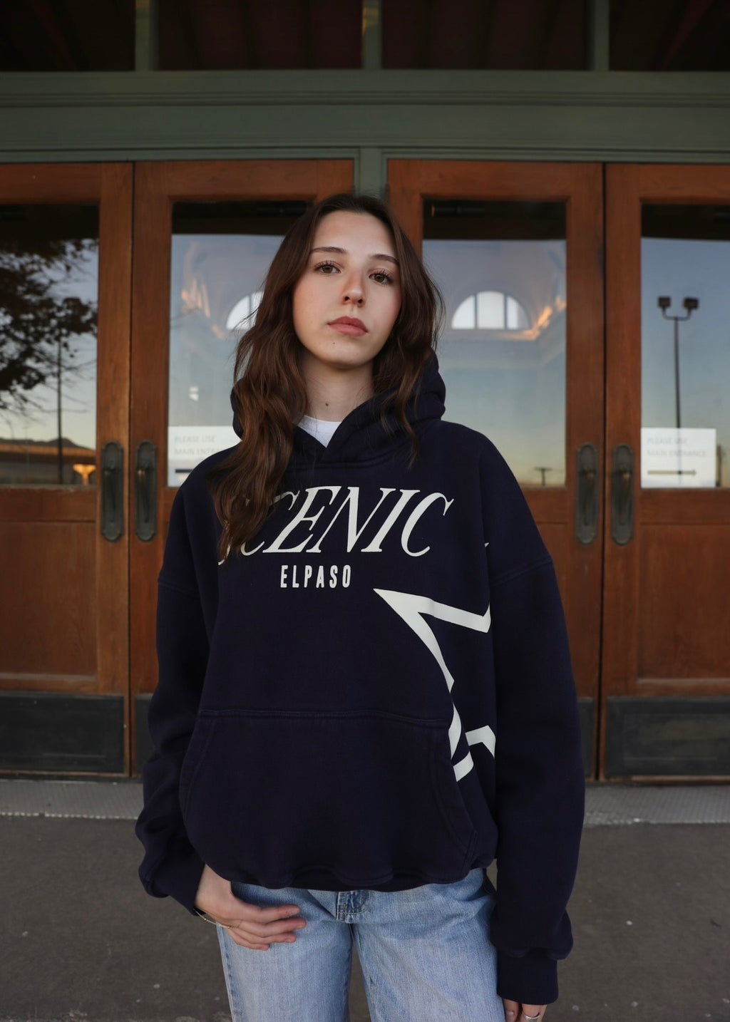 Scenic Navy Blue Hoodie