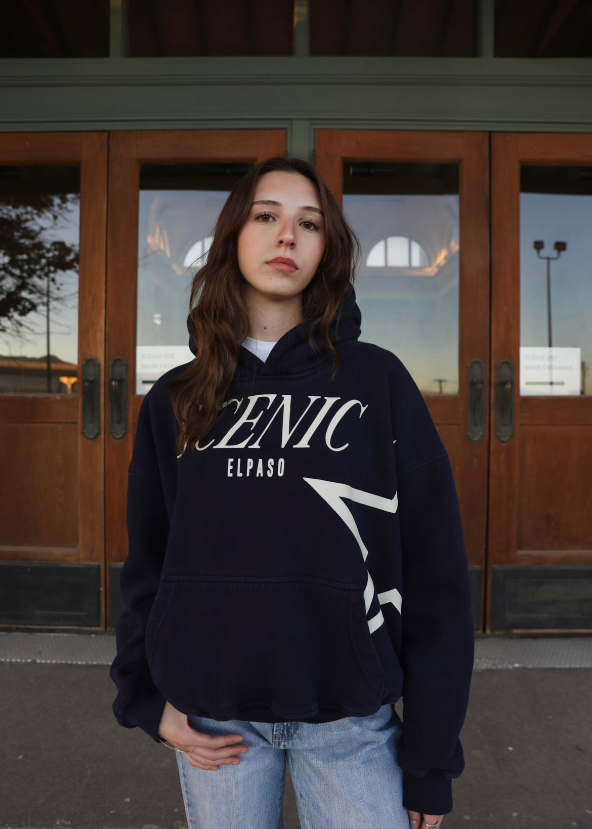 Scenic Navy Blue Hoodie